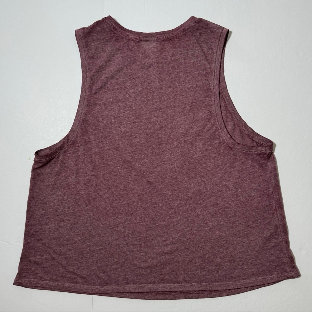 PINK Victoria’s Secret “Resting Gym Face” Crop Tank Top - Picture 3 of 4